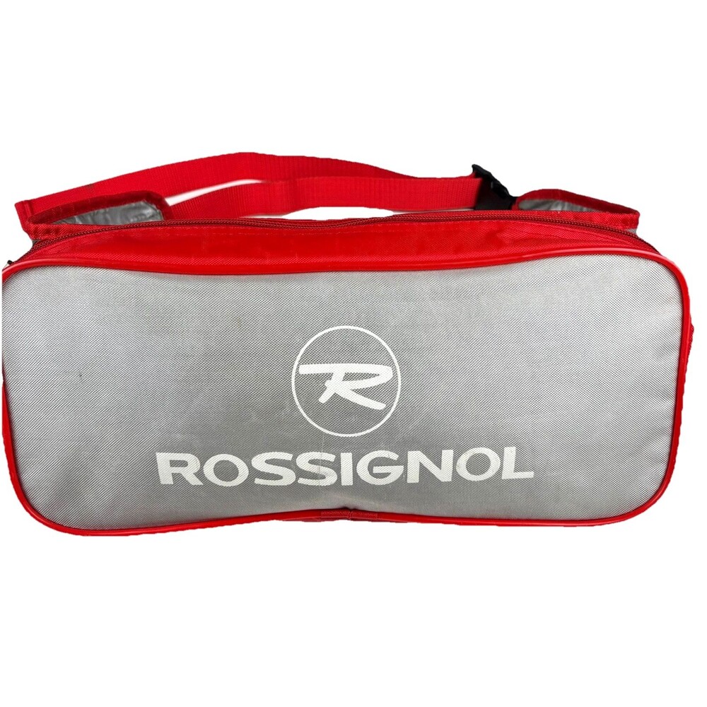 Vintage Y2K Rossignol Large Red Grey Zip Ski Bum Fanny Bag Adjustable Waist